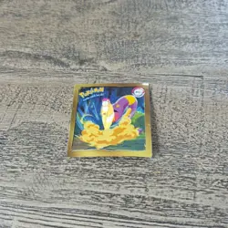 Vintage 1999 Artbox Pokemon Sticker Ekans R13 Gold Series 1 Prism Holographic - Image 2