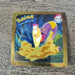 Vintage 1999 Artbox Pokemon Sticker Ekans R13 Gold Series 1 Prism Holographic - Image 3