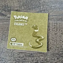 Vintage 1999 Artbox Pokemon Sticker Ekans R13 Gold Series 1 Prism Holographic - Image 4