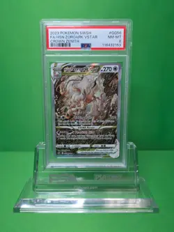 POKEMON 2023 CROWN ZENITH HISUIAN ZOROARK VSTAR FULL ART GG56 /GG70 PSA 8 - Image 1