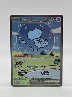 Pokemon TCG Paldean Fates Mew ex #232/091 Special Illustration Rare Bubble Mew - Image 1