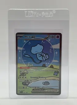 Pokemon TCG Paldean Fates Mew ex #232/091 Special Illustration Rare Bubble Mew - Image 3