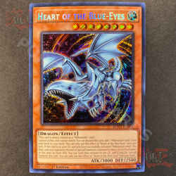 Yugioh Heart Of The Blue Eyes White Dragon Secret Rare ROTA-EN004 1st Edition NM - Image 2