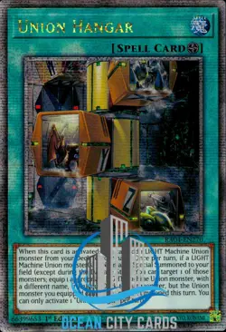 Yugioh RA04-EN270 Union Hangar Quarter Century Secret Rare 1st Edition - Image 1