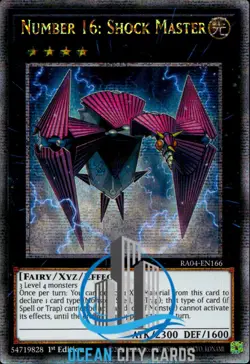 Yugioh Number 16: Shock Master - Quarter Century Secret Rare 1st Ed RA04-EN166 - Image 3