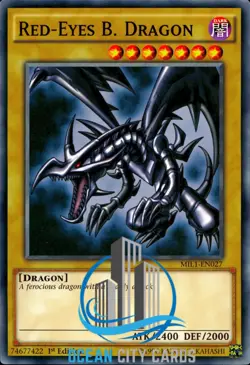 Yugioh Red-Eyes B. Dragon 1st Ed Common MIL1-EN027 - Image 1