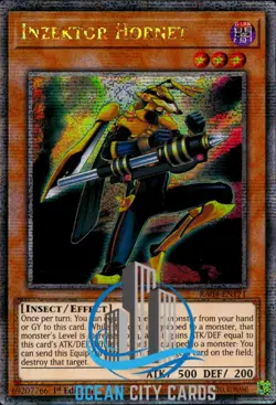 Yugioh Inzektor Hornet RA04-EN171 Quarter Century Rare 1st Edition - Image 1