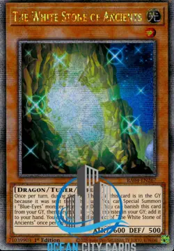 Yugioh RA04-EN267 The White Stone of Ancients : Quarter Century Secret 1st edi - Image 1
