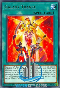 Yugioh Yugioh Galaxy Trance SOFU-EN056 Rare 1st Edition NM - Image 1