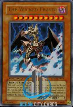 Yugioh The Wicked Eraser JUMP-EN016 Ultra Rare Limited Edition - Image 1