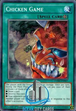 Yugioh Chicken Game CORE-EN067 Common Near Mint 1st Edition - Image 1