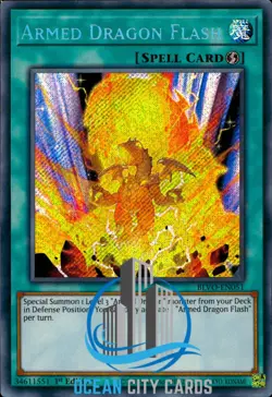 Yugioh Armed Dragon Flash BLVO-EN051 1st Secret Rare - Image 1