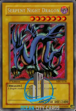 Yugioh Serpent Night Dragon MRL-E130 Secret Rare 1ST ED - Image 1