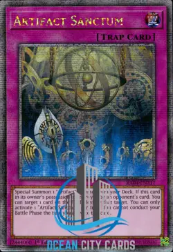 Yugioh RA04-EN217 Artifact Sanctum Quarter Century Secret Rare - Image 1
