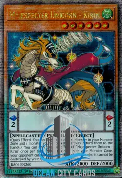 Yugioh Majespecter Unicorn Kirin RA04-EN260 Quarter Century Rare - Image 1