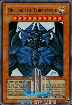 Yugioh Obelisk the Tormentor JUMP-EN037 Ultra Rare Limited Edition HP - Image 3