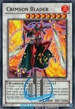 Yugioh Crimson Blader AP04-EN008 Super Rare - Image 1