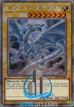 Yugioh RA04-EN108 Blue-Eyes White Dragon V2 - Platinum Secret Rare - Image 1