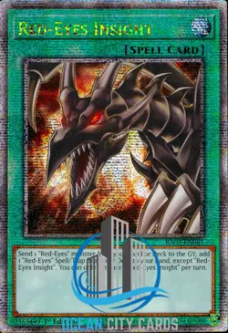 Yugioh Red-Eyes Insight RA03-EN061 Quarter Century Rare 1st Edition - Image 1