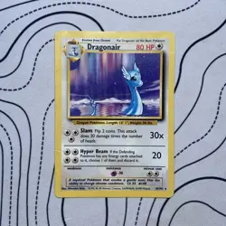 Pokemon Dragonair 18/102 Rare Non-Holo Card 1999 Base Set HP - Image 1
