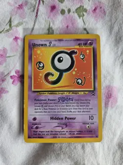 Pokemon Unown TCG Black Star Promo Card 38 Regular NM/LP Condition - Image 1