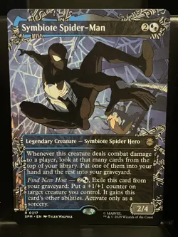 Symbiote Spider-Man SHOWCASE #217 NM/M MTG Spiderman Magic Card - Image 1