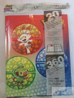 ULTRA PRO POKEMON Galar Scorbunny PRO-BINDER CARD HOLDER + 20 PAGES FOR CARDS - Image 1