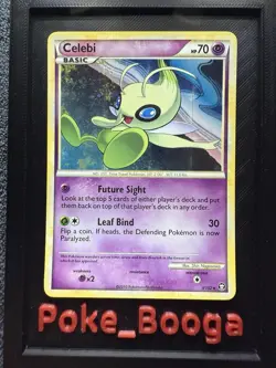 Celebi 3/102 HGSS Triumphant Holo Rare Pokemon Card LP - Image 1