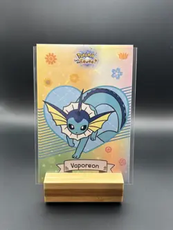 Let's Go Eevee Database Holo Peru Card: Vaporeon - Image 1