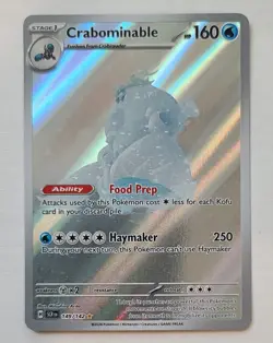 Crabominble 149/142 Holo Illustration Rare Stellar Crown Pokemon Card Near Mint - Image 1