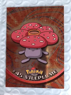 2000 Topps Pokemon Vileplume #45 Foil HOLO Card Pokemon TV Animation Edition NM - Image 1