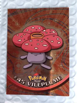 2000 Topps Pokemon Vileplume #45 Foil HOLO Card Pokemon TV Animation Edition NM - Image 2
