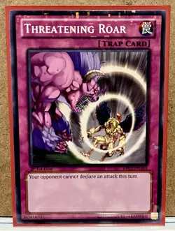 Threatening Roar [BP02-EN184] Mosaic Rare 1st Edition Mint Condition YuGiOh Card - Image 1