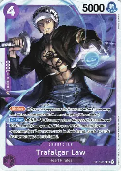 One Piece Premium Booster The Best Trafalgar Law Card ST10-010 - Image 1