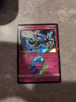 Xerneas Prism Star 144/214 Prism Rare SM - Lost Thunder Pokemon Card NM - Image 1
