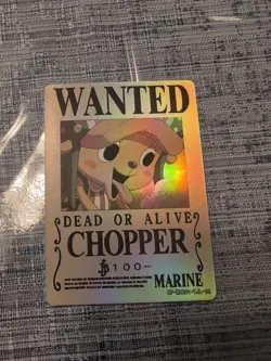 One Piece, Chopper TCG Wanted Poster Card, Collectibles. - Image 1