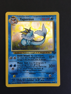 Pokemon Vaporeon HOLO 12/64 - Jungle Set - Excellent - All Cards Same Condition - Image 1