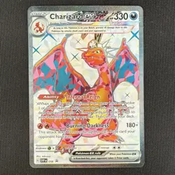 Pokemon TCG Charizard ex SVP 056 Scarlet & Violet Holo Black Star Promo Card - Image 1