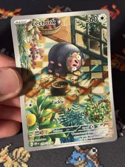Pokemon Cards Lechonk 209/197 Illustration Rare Obsidian Flames - (NM) - Image 2