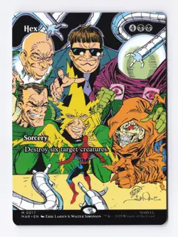 Hex (Borderless) 0017 (M) MTG Marvel's Spider-Man Eternal-Legal (MAR) - Image 1