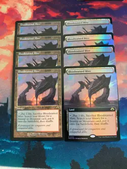 MTG Modern Hoizons 3 Bloodstained Mire EA & Retro Frame - Image 1