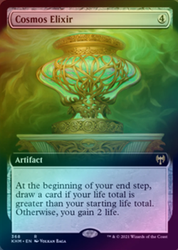 Cosmos Elixir - Extended Art - FOIL - NM MTG KHM - Kaldheim 368 Rare - Image 1