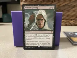 Sudden Spoiling Time Spiral Remastered Regular Non Foil Near Mint Black MTG NM - Image 1