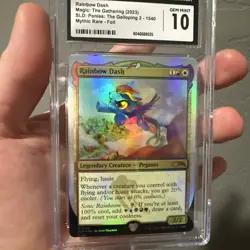 MTG Rainbow Dash Mythic Foil MLP Graded CGC 10 The Galloping 2 Secret Lair 🔥 - Image 1