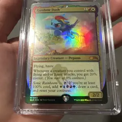 MTG Rainbow Dash Mythic Foil MLP Graded CGC 10 The Galloping 2 Secret Lair 🔥 - Image 2