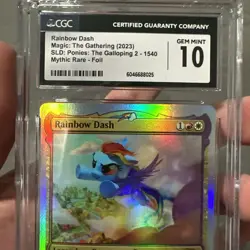 MTG Rainbow Dash Mythic Foil MLP Graded CGC 10 The Galloping 2 Secret Lair 🔥 - Image 4