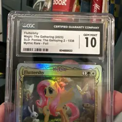 2023 MTG Secret Lair My Little Pony MLP Foil Fluttershy CGC 10 Low Pop 🔥 - Image 5