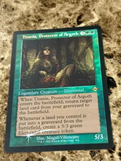 TITANIA, PROTECTOR OF ARGOTH Magic MTG Modern Horizons 2 Retro Frame Foil - Image 1