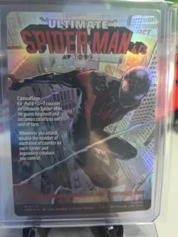 MTG - Miles Morales - Ultimate Spider-Man - Borderless - SPM 234 - FOIL - NM - Image 1