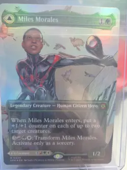 MTG - Miles Morales - Ultimate Spider-Man - Borderless - SPM 234 - FOIL - NM - Image 2